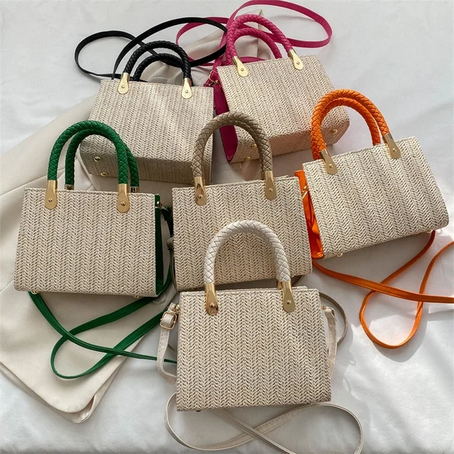 Chic Textured Handbag with Braided Handle