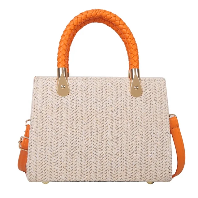 Chic Textured Handbag with Braided Handle