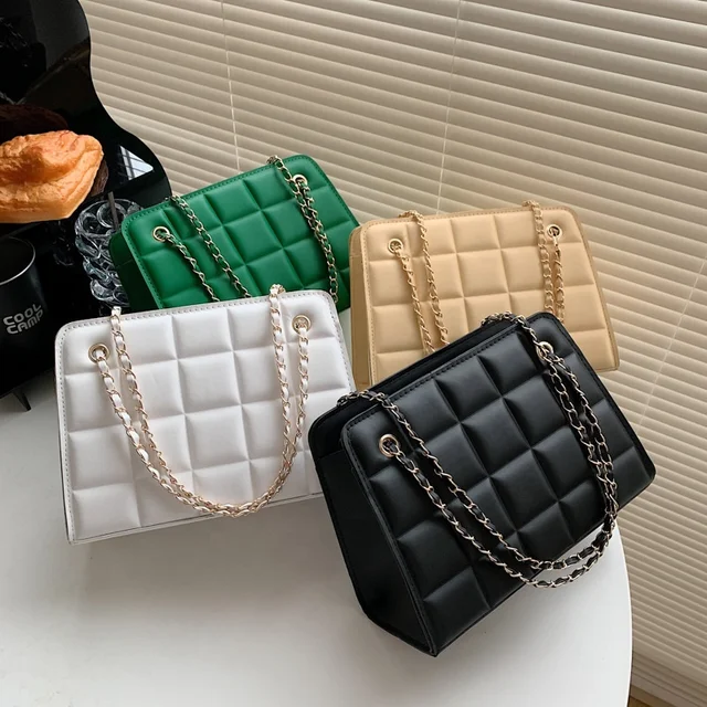 Literary lattice shoulder bag