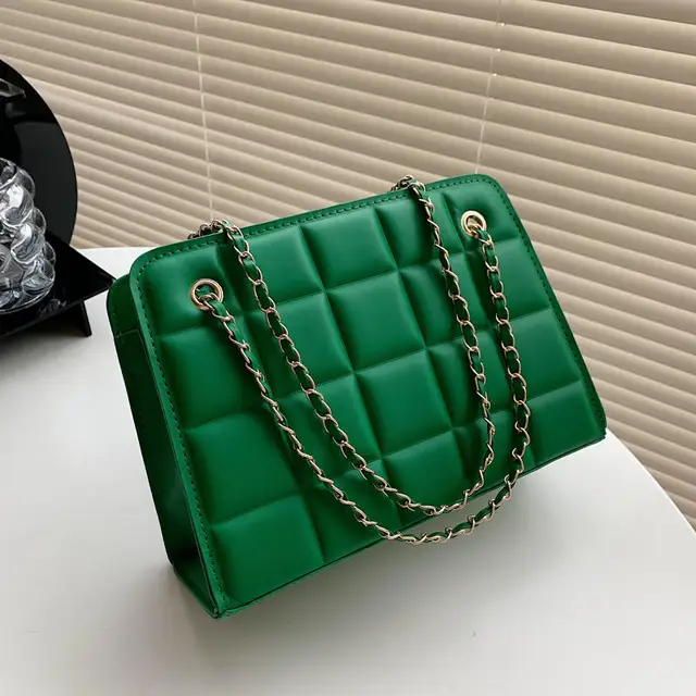 Literary lattice shoulder bag